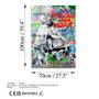 Wallity UV-721 Cuadro Decorativo en Vidrio Templado Multicolor 70 x 100 cm
